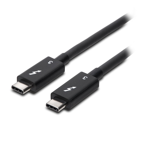 Kensington 0.7m (2.3ft) Thunderbolt 3 Cable  40Gbps  100W PD  certified TB3  USB-C Compatible