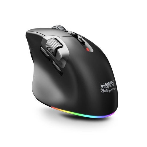 Urban Factory ONLEE PRO PLUS: OPTICAL BLUETOOTH AND 2.4GHZ MOUSE WITH FREE WHEEL TECHNOLOGY - 7200DPI  LATERAL WHEEL - REMOVABLE BATTERY