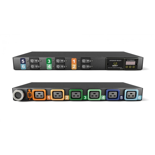Vertiv MG01D1R1-06L193-3PS56B2H10-S power distribution unit (PDU) 6 AC outlet(s) 1U Black