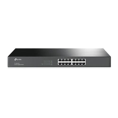 TP-Link TL-SG1016 network switch Unmanaged Gigabit Ethernet (10/100/1000) 1U Black
