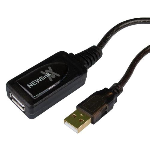 Cables Direct 20m USB 2.0 Active Repeater USB cable Black