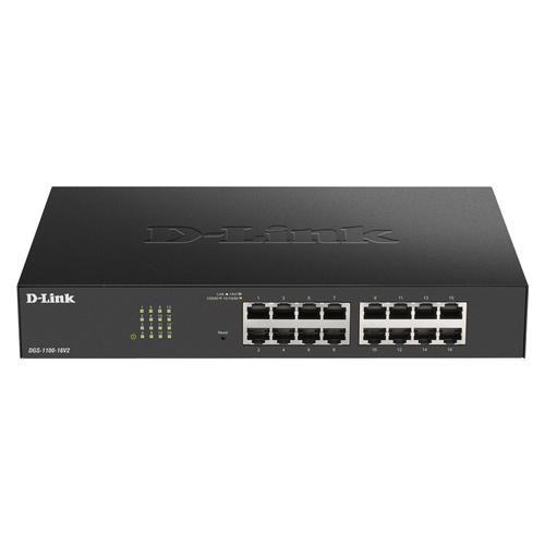 D-Link DGS-1100-24PV2 network switch Managed L2 Gigabit Ethernet (10/100/1000) Power over Ethernet (PoE) Black