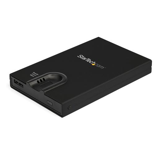 StarTech.com Biometric Enclosure - Encrypted USB 3.0 2.5 SATA Hard Drive Enclosure - Fingerprint/Password Access - 256-bit AES Data Encryption - Secure External USB 3.1 Gen 1 to HDD/SSD