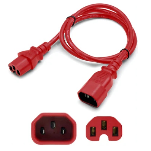 AddOn Networks ADD-C142C1514AWG4FTRD power cable Red 0.61 m C14 coupler C15 coupler