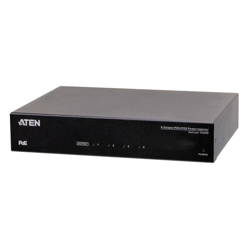 ATEN VE44PB network extender Network transmitter & receiver Black