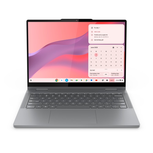 Lenovo Chrome 2in1 14IRU10 Intel Core 5 120U Chromebook 35.6 cm (14) Touchscreen WUXGA 8 GB LPDDR5-SDRAM 128 GB UFS Wi-Fi 6E (802.11ax) ChromeOS English Grey