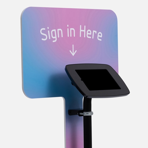 Bouncepad Original Elevate + Branding Board (inc USB Cable) | Apple iPad Mini 6 / 7 Gen 8.3 (2021 - 2024) | Black | Covered Front Camera and Home Button