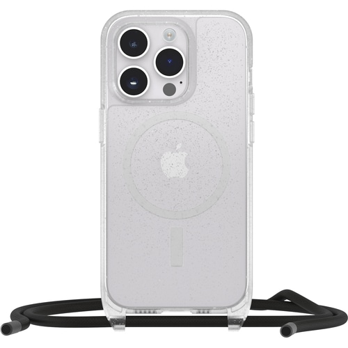 OtterBox React Necklace Case with MagSafe for iPhone 14 Pro, Ultra-Slim, Protective Case with Adjustable and Detachable Necklace Strap, Tested to Military Standard, Stardust, No Retail Packaging