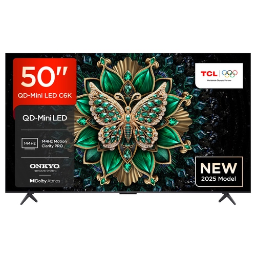 TCL C6K 50C6K-UK TV 127 cm (50) 4K Ultra HD Smart TV Wi-Fi Metallic