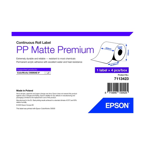 Epson 7113423 printer label White Self-adhesive printer label