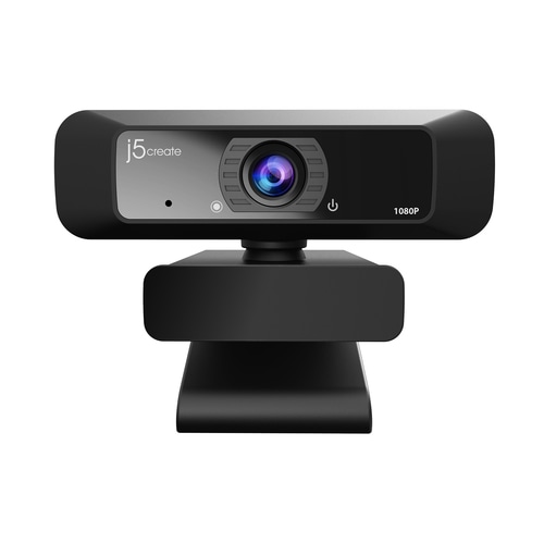 j5create JVCU100 USB HD Webcam with 360 Rotation, 1080p Video Capture Resolution, Black