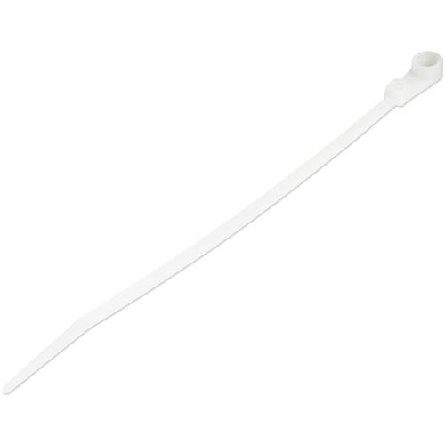 StarTech.com 6(15cm) Cable Ties with Mounting Hole - 1/8(3mm) wide, 1-1/2(40mm) Bundle Dia. 40lb(18kg) Tensile Strength, Nylon 66 Self Locking Ties w/Screw Hole, UL Listed, 100 Pack