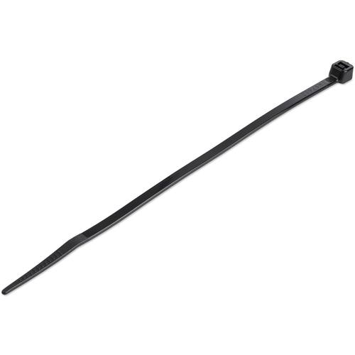StarTech.com 6(15cm) Cable Ties - 1/8(3mm) wide, 1-3/8(39mm) Bundle Diameter, 40lb(18kg) Tensile Strength, Nylon Self Locking Zip Ties w/ Curved Tip - 94V-2/UL Listed, 1000 Pack - Black