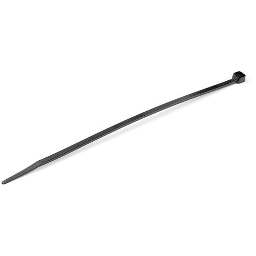 StarTech.com 8(20cm) Cable Ties - 1/8(4mm) wide, 2-1/8(55mm) Bundle Diameter, 50lb(22kg) Tensile Strength, Nylon Self Locking Zip Ties with Curved Tip - 94V-2/UL Listed, 100 Pack - Black