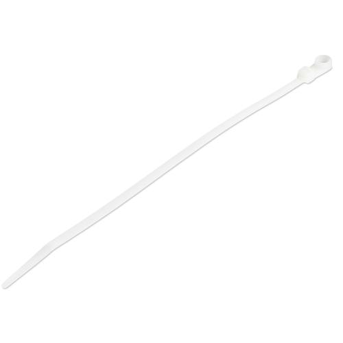 StarTech.com 8(20cm) Cable Ties with Mounting Hole - 1/8(4mm) wide, 2(52mm) Bundle Diameter, 50lb(22kg) Tensile Strength, Nylon 66 Self Locking Ties w/Screw Hole, UL Listed, 100 Pack