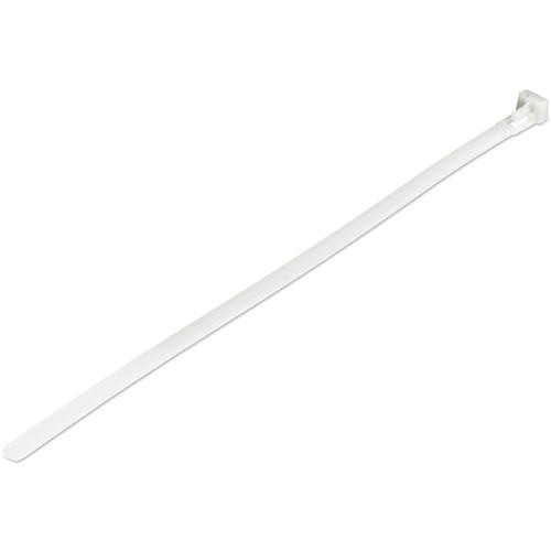 StarTech.com 10(25cm) Reusable Cable Ties - 1/4(7mm) wide, 2-1/2(65mm) Bundle Dia. 50lb(22kg) Tensile Strength, Releasable Nylon Ties, Indoor/Outdoor, 94V-2/UL Listed, 100 Pack - White