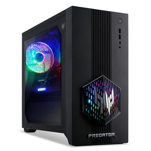 Acer Predator PO3-665 Gaming Desktop - Intel Core i5-14400F, 16GB RAM, 512GB SSD, NVIDIA GeForce RTX 5070, Windows 11, Black