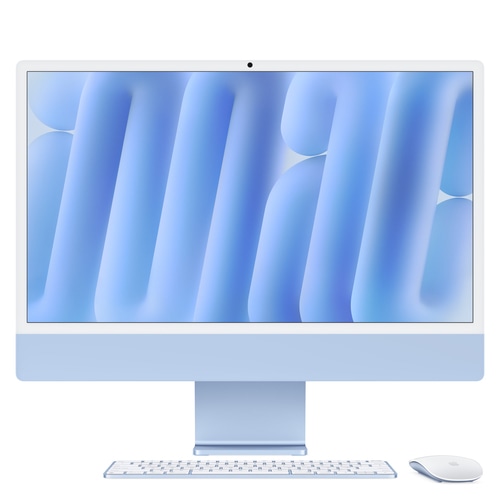 Apple iMac 24-inch with Retina 4.5K display: M4 chip with 10-core CPU and 10-core GPU, 16GB, 256GB SSD - Blue