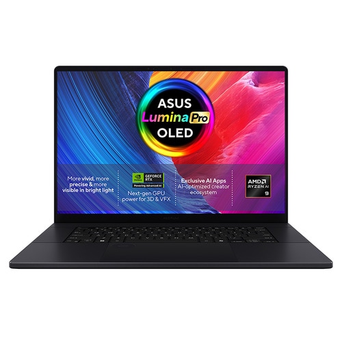 ASUS ProArt P16 H7606GP-SR011W AMD Ryzen AI 9 465 Laptop 40.6 cm (16) Touchscreen 3K 16 GB LPDDR5x-SDRAM 1 TB SSD NVIDIA GeForce RTX 5070 Laptop GPU Wi-Fi 7 (802.11be) Windows 11 Home Black
