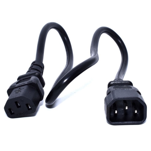 Zebra CS-RAC-IEC-CRD power cable Black 0.48 m C13 coupler C14 coupler