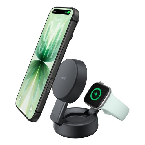 Belkin UltraCharge Pro Smartphone, Smartwatch Charcoal USB Wireless charging Fast charging Indoor