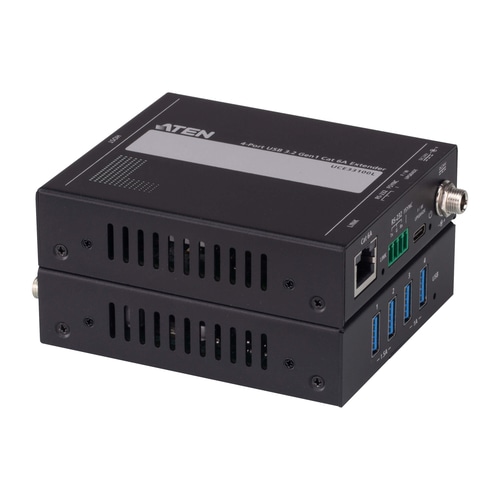ATEN UCE33100 network extender Network transmitter & receiver Black