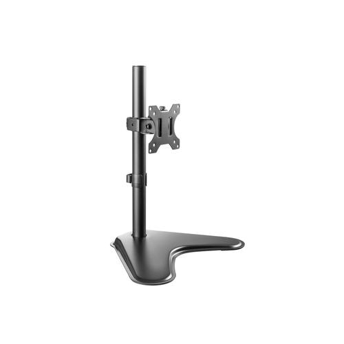 V7 Free Standing Desk Stand Single Display 13 to 32, with Tilt, Rotate and Swivel Function, Detachable VESA 100 x 100,