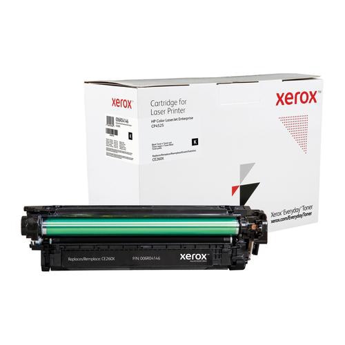 Everyday Black Toner compatible with HP CE260X