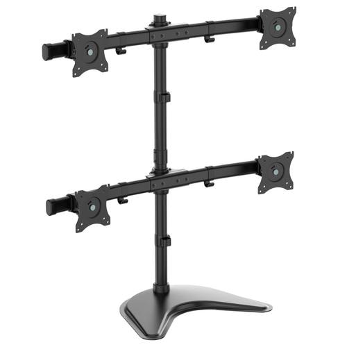 Tripp Lite DDR1327MQ Quad-Display Desktop Monitor Stand for 13 to 27 Flat-Screen Displays