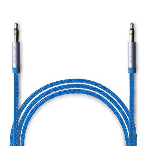 Boompods retrocable AUX audio cable 1.5 m 3.5mm Blue