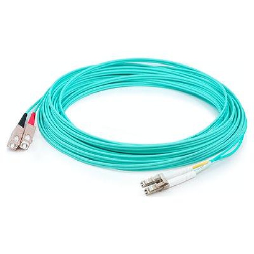 AddOn Networks ADD-SC-LC-1M5OM4LZ fibre optic cable 1 m LOMM OM4 Aqua colour