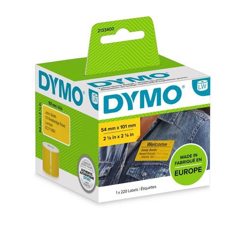 DYMO LW Coloured Shipping/Name Badge Label - 54x101 - 1 Roll  220 Labels - 2133400
