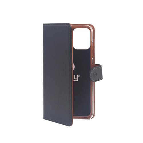 Celly Wally mobile phone case 13.7 cm (5.4) Folio Black, Brown