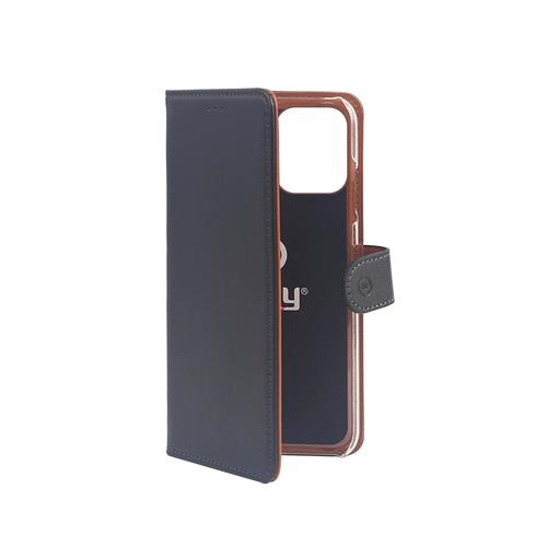 Celly Wally mobile phone case 15.5 cm (6.1) Folio Black, Brown