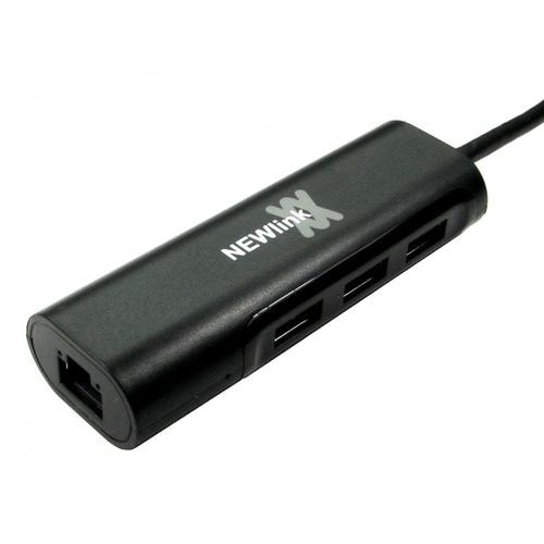 Cables Direct NLUSB3C-GIGALAN interface hub USB 3.2 Gen 1 (3.1 Gen 1) Type-C 5000 Mbit/s Black