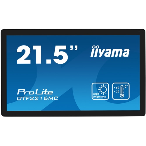 iiyama OTF2216MC-B1 Signage Display Digital signage flat panel 55.9 cm (22) LCD 1100 cd/m Full HD Black Touchscreen
