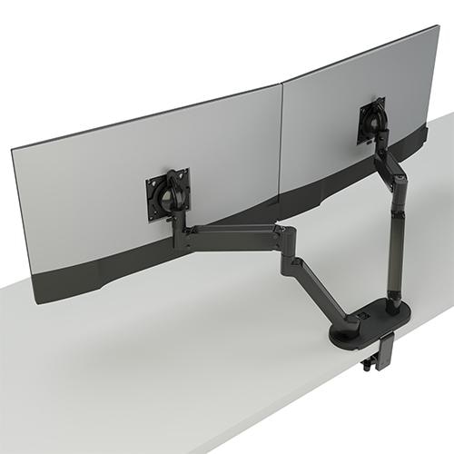 Chief Koncis Monitor Arm Mount, Dual, Black