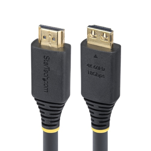 StarTech.com 20ft (6m) Active High Speed HDMI Cable with Gripping Connectors, 4K 60Hz/1440p 144Hz, HDR10/HDCP 2.2/ARC, 18Gbps, UHD HDMI 2.0 Cord for TV/Monitor/Display, TPE Jacket