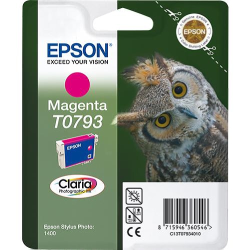 Epson Owl Singlepack Magenta T0793 Claria Photographic Ink