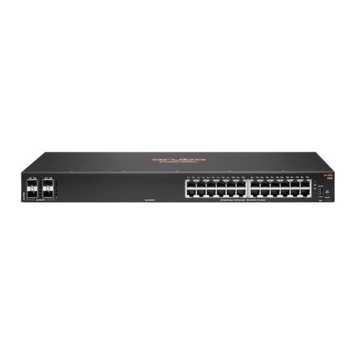 Hewlett Packard Enterprise Aruba 6100 24G 4SFP+ Managed L3 Gigabit Ethernet (10/100/1000) 1U Black