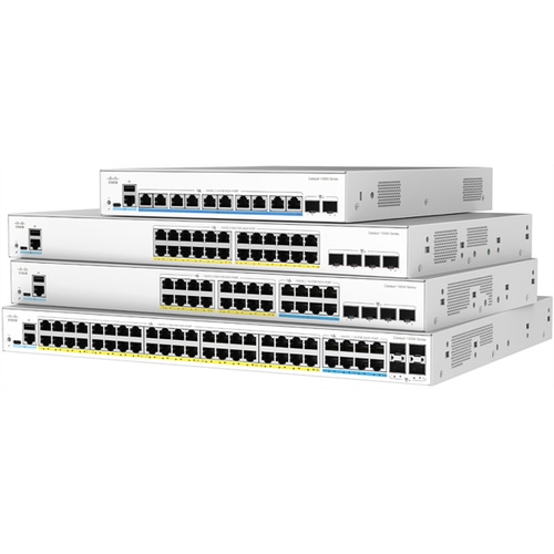 Cisco C1300-48P-4X Managed L2/L3 Gigabit Ethernet (10/100/1000) Power over Ethernet (PoE) White