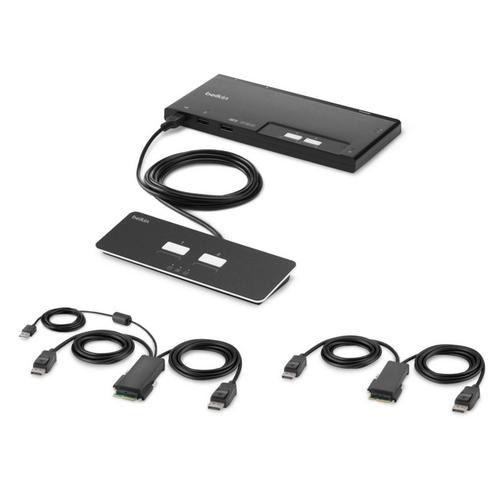 Belkin F1DN202MOD-PP-4 KVM switch Black