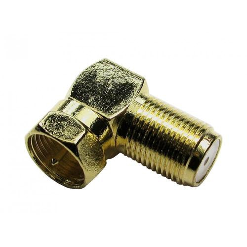Cables Direct 3-FM-FF-RA cable gender changer F Type Gold