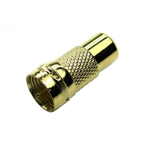 Cables Direct 3-FM-RCAF cable gender changer F Type RCA Gold