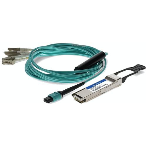 AddOn Networks 321-1591-AO fibre optic cable 3 m MPO 4x LC Turquoise