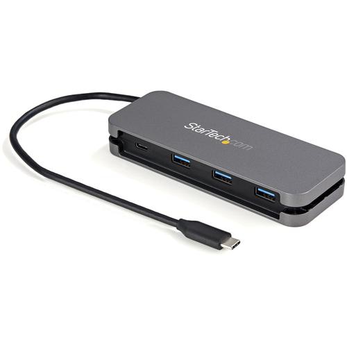 StarTech.com 4 Port USB C Hub - 3x USB-A/1x USB-C - 5Gbps USB 3.0 Type-C Hub (3.2/3.1 Gen 1) - Bus Powered - Portable USB-C to USB-A Adapter Hub - 28.5cm (11.2) Cable w/Cable Management~4 Port USB C Hub - 3x USB-A/1x USB-C - USB 3.0 Type-C Hub - USB 3.2 Gen 1 (5Gbps) - Bus Powered - Portable USB-C to USB-A Adapter Hub - 11.2 (28.5cm) Cable w/Cable Management