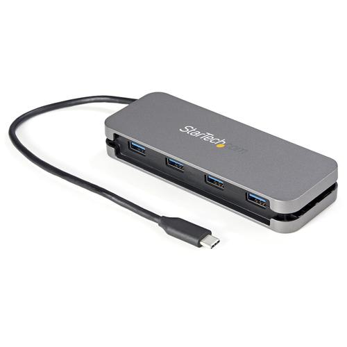 StarTech.com ~4 Port USB C Hub - 4x USB-A - USB 3.0 Type-C Hub - USB 3.2 Gen 1 (5Gbps) - Bus Powered Portable USB-C to USB-A Adapter Laptop Hub - 11.2 (28.5cm) Cable w/ Cable Management