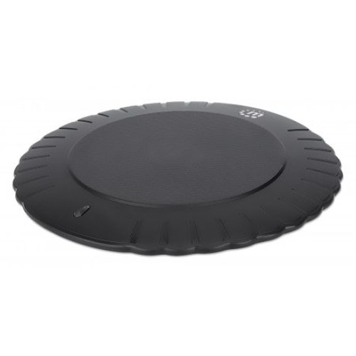 Manhattan Smartphone Wireless Charging Pad (Clearance Pricing), 5W charging, QI certified, Black, Micro-USB to USB-A cable included, Micro-USB input into pad, USB-A wall charger/input required (not included), Cable 0.5m, Three Year Warranty, Boxed