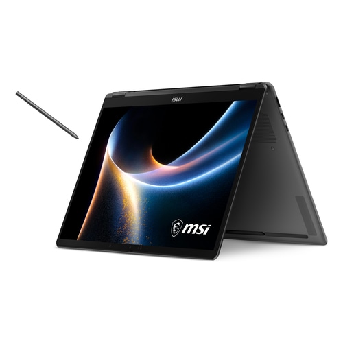 MSI Prestige 14 FLIP AI+ D3MTG-076UK Intel Core Ultra 7 355 Hybrid (2-in-1) 35.6 cm (14) Touchscreen Full HD+ 32 GB LPDDR5x-SDRAM 1 TB SSD Wi-Fi 7 (802.11be) Windows 11 Home Grey