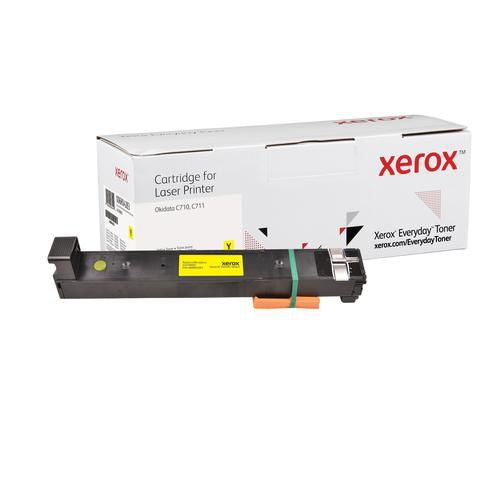 Everyday Yellow Toner compatible with Oki 44318605, Standard Yield
